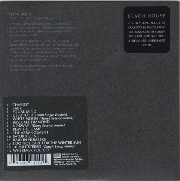 Beach House : B-Sides And Rarities (CD, Comp)