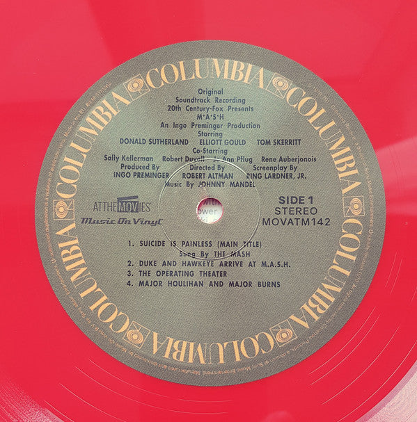 Johnny Mandel : M*A*S*H (Original Soundtrack Recording) (LP, Album, Ltd, Num, RE, Red)