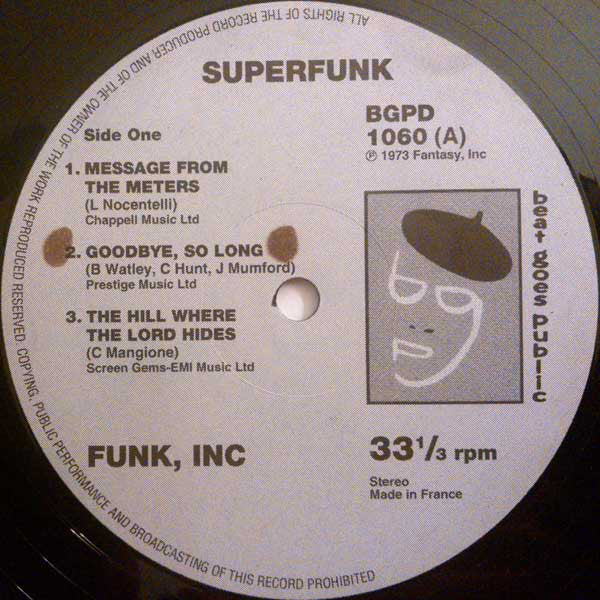 Funk Inc. : Superfunk (LP, Album, RE)