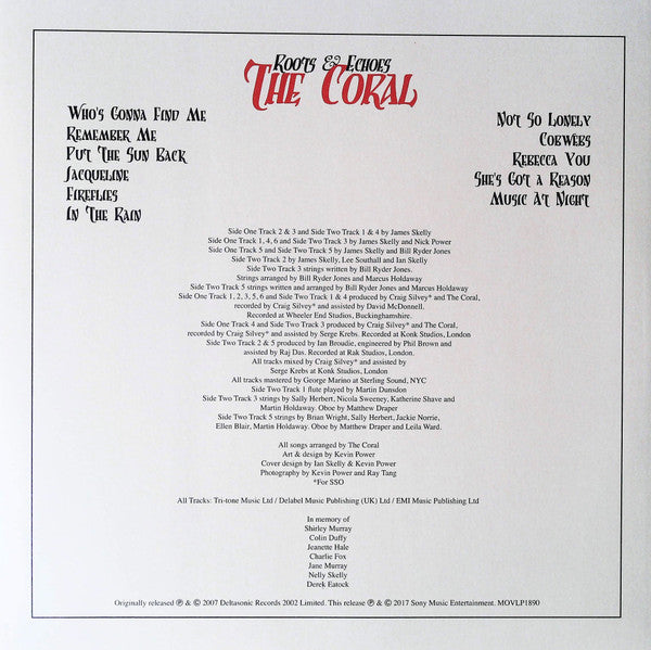 The Coral : Roots & Echoes (LP, Album, Ltd, Num, RE, Red)