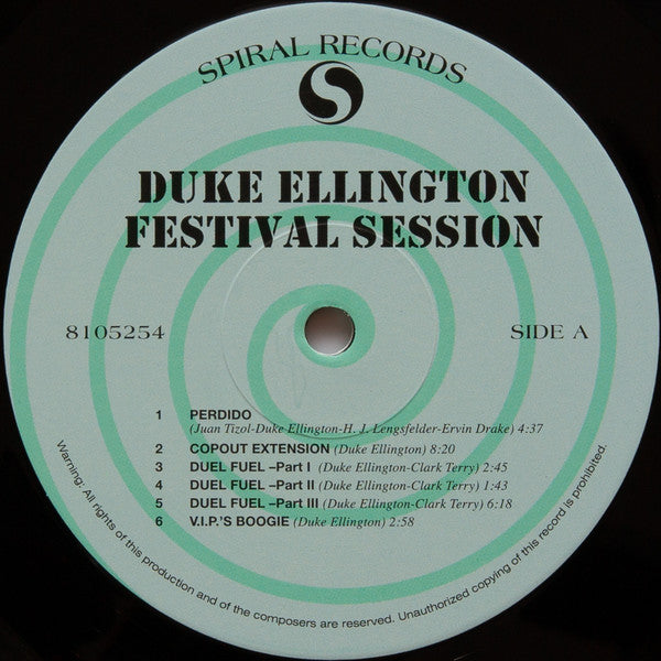 Duke Ellington And His Orchestra : Festival Session (LP, Album, RE, RM, 180)