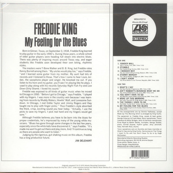 Freddie King : My Feeling For The Blues (LP, Album, RE, 180)