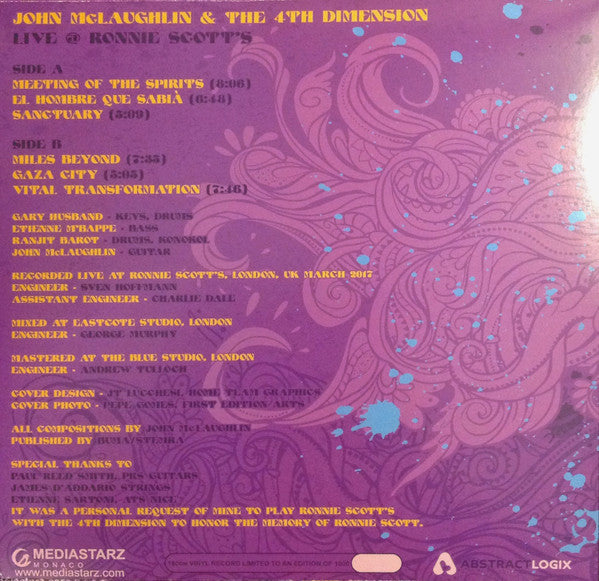 John McLaughlin And The 4th Dimension : Live @ Ronnie Scott's (LP, Album, Ltd)