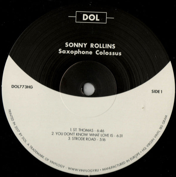 Sonny Rollins : Saxophone Colossus (LP, Album, RE, 180)