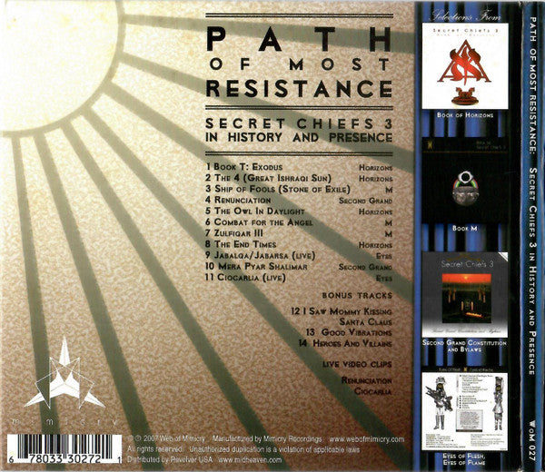 Secret Chiefs 3 : Path Of Most Resistance (CD, Comp, Enh, RM)