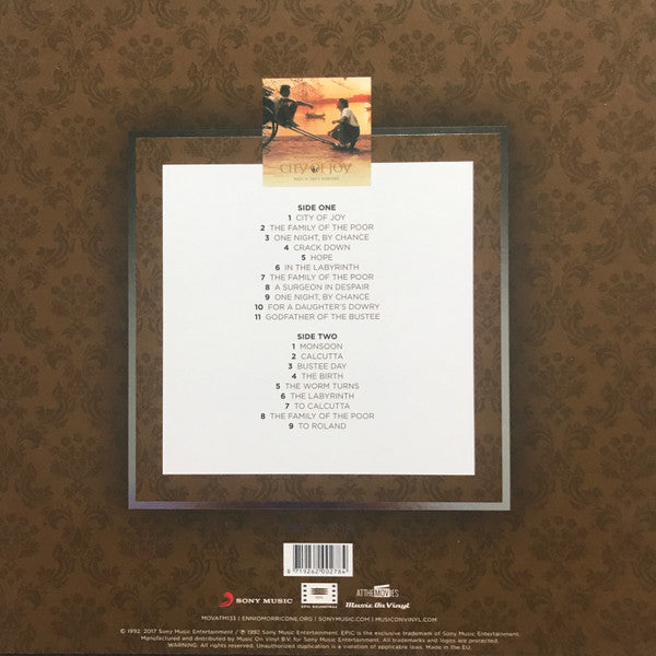 Ennio Morricone : City Of Joy (Original Motion Picture Soundtrack) (LP, Album, Ltd, Num, Tra)