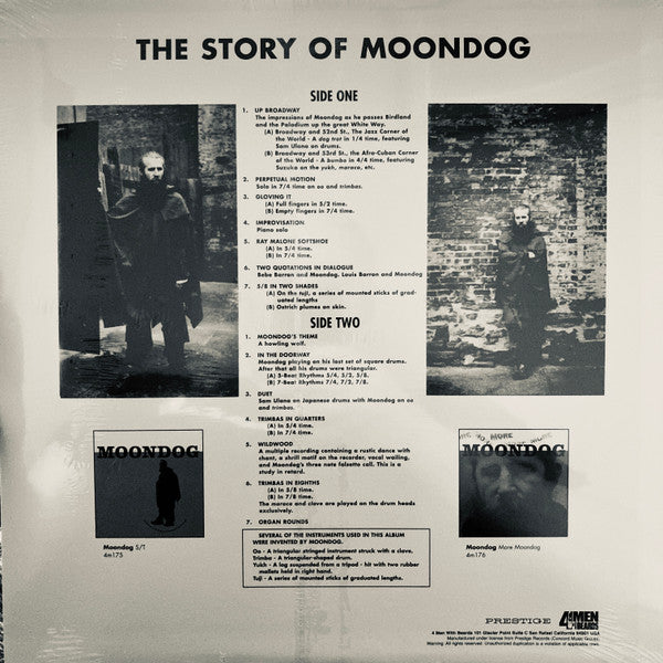 Moondog (2) : The Story Of Moondog (LP, Album, Ltd, RE, Pur)