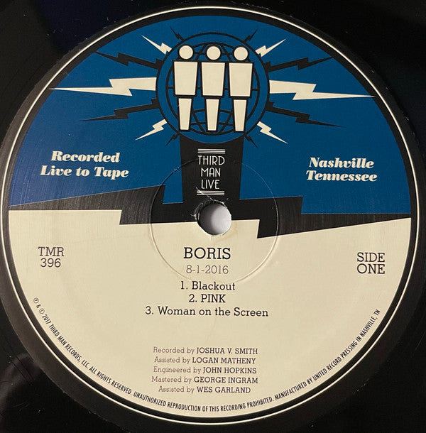 Boris (3) : Live At Third Man Records (LP, Album)