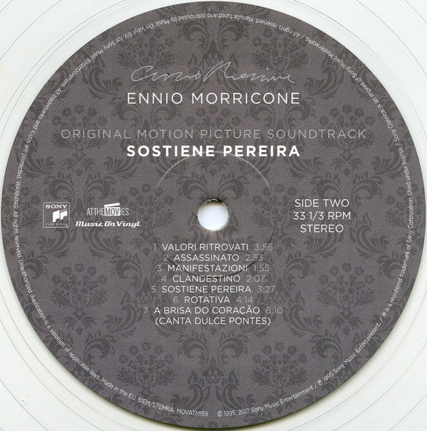 Ennio Morricone : Sostiene Pereira (Original Motion Picture Soundtrack) (LP, Album, Ltd, Num, Tra)