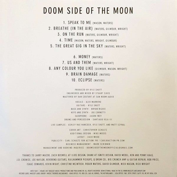 Doom Side Of The Moon : Doom Side Of The Moon (LP, Album, Yel)