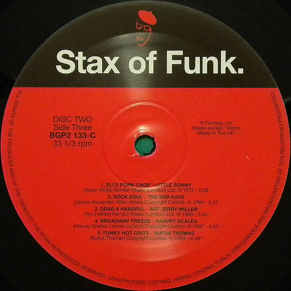 Various : Stax Of Funk. The Funky Truth (2xLP, Comp, Mono)