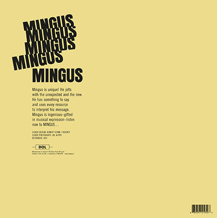 Charles Mingus : Mingus Mingus Mingus Mingus Mingus (LP, Album, RE)