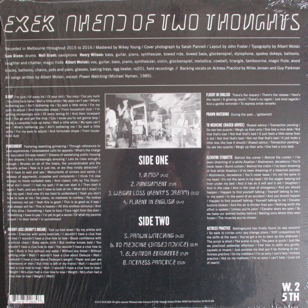 Exek : Ahead Of Two Thoughts (LP)
