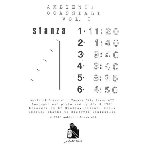 Ambienti Coassiali : Vol. 1 - Room 1-6 (LP)