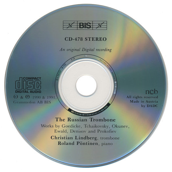 Christian Lindberg, Roland Pöntinen : The Russian Trombone (CD, Album)