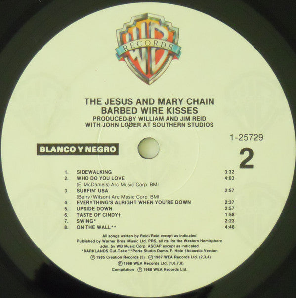 The Jesus And Mary Chain : Barbed Wire Kisses (B-Sides And More) (LP, Comp)