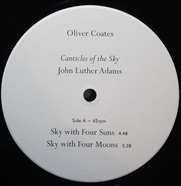 Oliver Coates, John Luther Adams : Canticles Of The Sky (12")