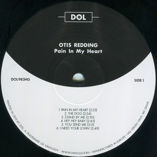 Otis Redding : Pain In My Heart (LP, Album, Mono, RE)