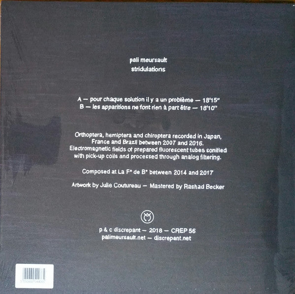Pali Meursault : Stridulations (LP, Album)