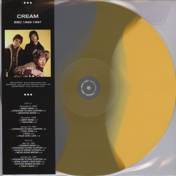 Cream (2) : Cream BBC 1966 -1967 (LP, Mono, Ltd, Unofficial, Col)