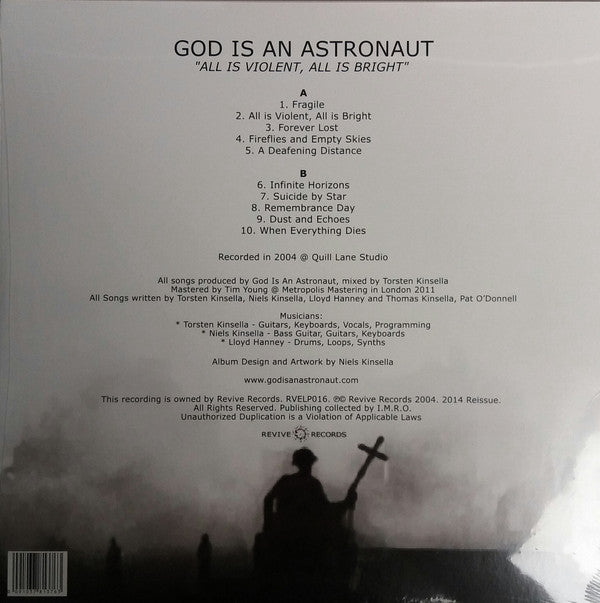 God Is An Astronaut : All Is Violent, All Is Bright (LP, Album, Ltd, RE, RM, Gre)