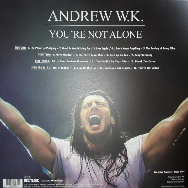 Andrew W.K. : You're Not Alone (LP, Album, Pur + LP, Album, Pur + Dlx, Num)