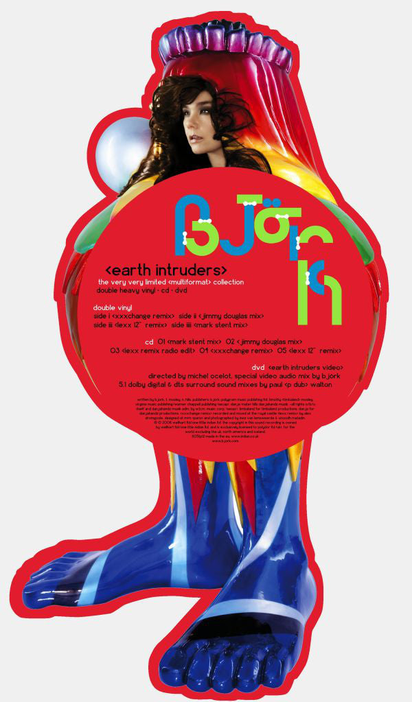 Björk : Earth Intruders (2x12", Single + CD, Single + DVD, Single, Multicha)