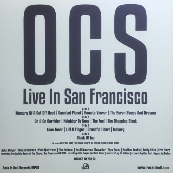OCS : Live In San Francisco (2xLP, RP)