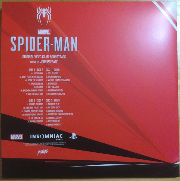 John Paesano : Marvel's Spider-Man Original Video Game Soundtrack (LP, Red + LP, Blu)