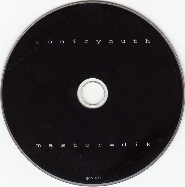 Sonic Youth : Master=Dik (CD, EP, RE, RM)