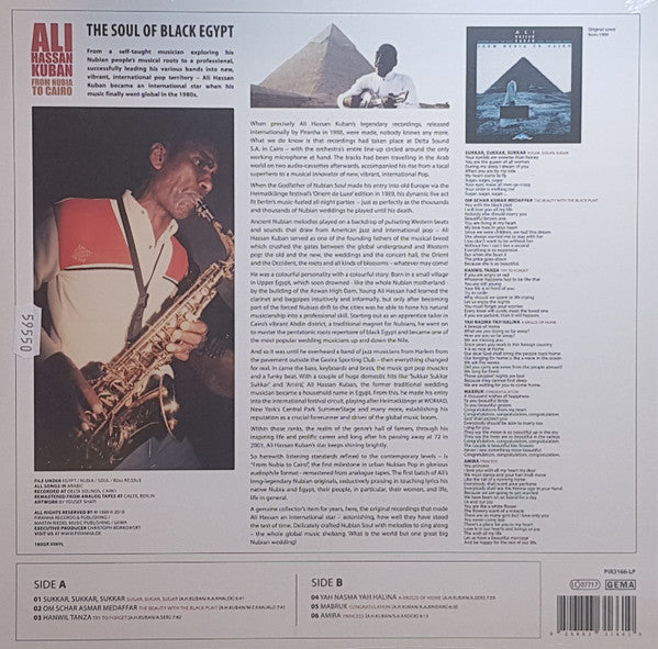 Ali Hassan Kuban : From Nubia To Cairo (LP, Album, RE, 180)