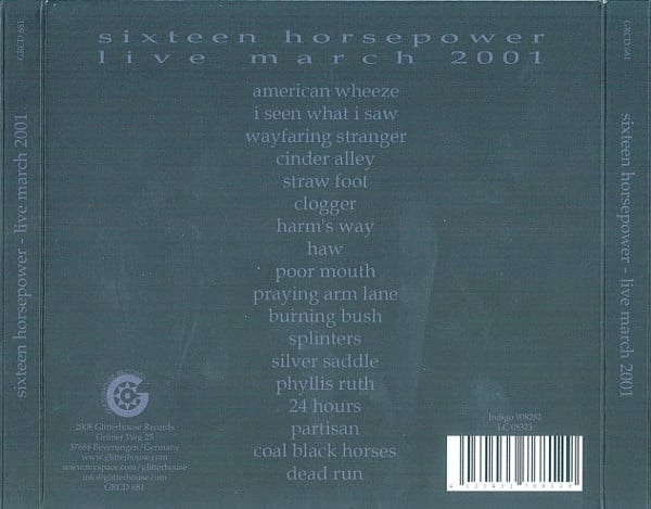 16 Horsepower : Live March 2001 (2xCD, Album)