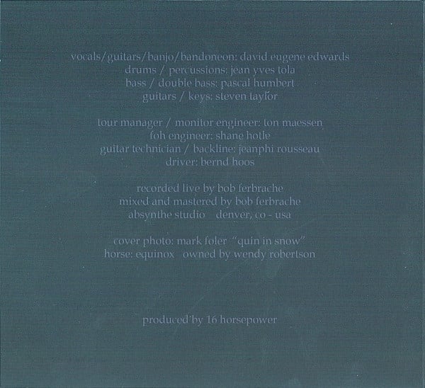 16 Horsepower : Live March 2001 (2xCD, Album)