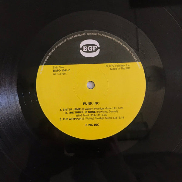 Funk Inc. : Funk Inc. (LP, Album, RE)