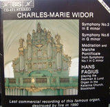 Charles-Marie Widor, Hans Fagius : Symphony No.3 In E Minor - Symphony No.6 In G Minor - Méditation And Marche Pontificale From Symphony No.1 In C Minor (CD)