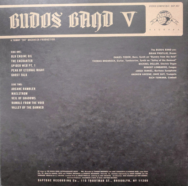 The Budos Band : V (LP, Album)