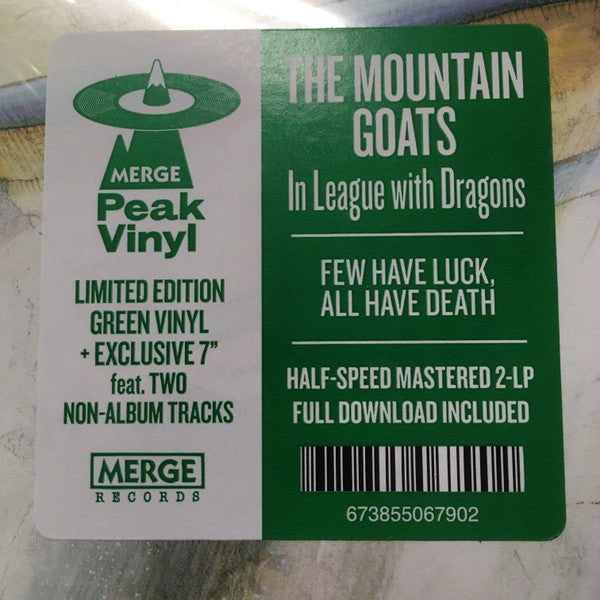 The Mountain Goats : In League With Dragons (2xLP, Album, Gre + 7" + Ltd, Pea)