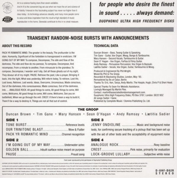 Stereolab : Transient Random-Noise Bursts With Announcements (2xLP, Album, RE, RM + LP + Exp)