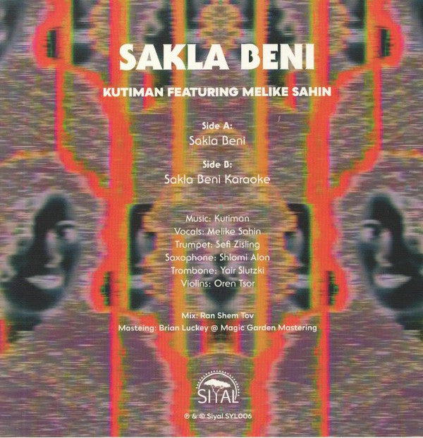 Kutiman Feat. Melike Şahin : Sakla Beni (7", Ltd)