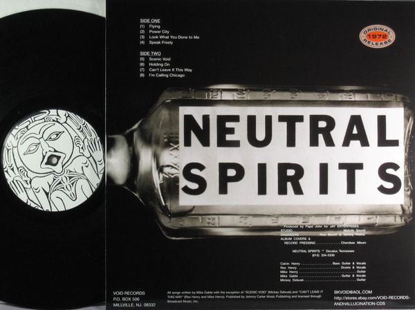 Neutral Spirits : Neutral Spirits (LP, Album, RE)