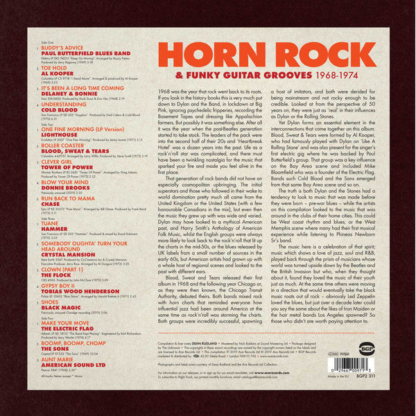 Various : Horn Rock & Funky Guitar Grooves 1968-1974 (2xLP, Comp)