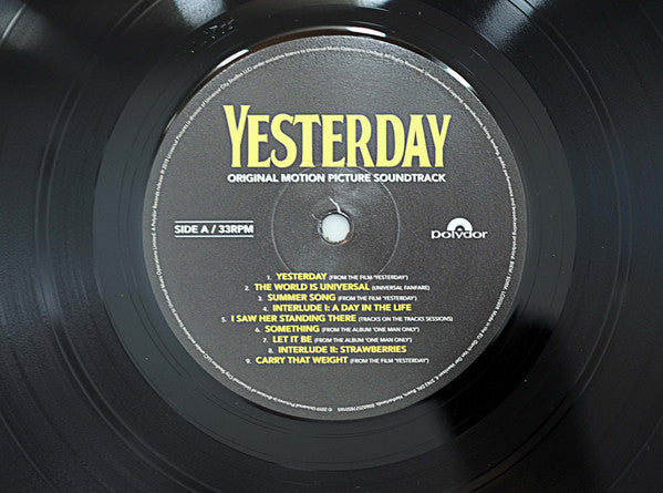 Various : Yesterday (Original Motion Picture Soundtrack) (2xLP, Album)
