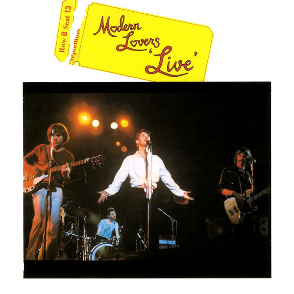 Jonathan Richman & The Modern Lovers : Live (LP, Album, Ltd, Num, RE, Yel)