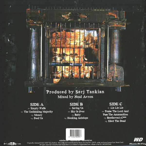 Serj Tankian : Elect The Dead (LP + LP, S/Sided, Etch + Album, RE)