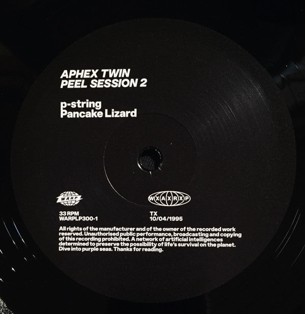 Aphex Twin : Peel Session 2 TX 10/04/95 (12", EP)