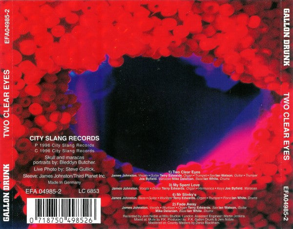 Gallon Drunk : Two Clear Eyes (CD, Single)