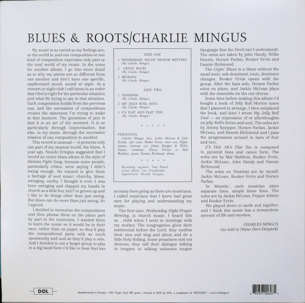 Charles Mingus : Blues & Roots (LP, Album, RE, Blu)