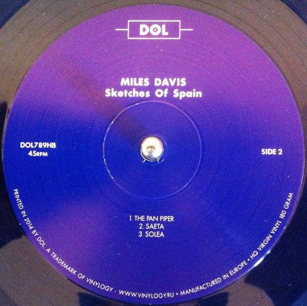 Miles Davis : Sketches Of Spain (LP, Album, RE, Blu)