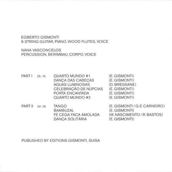Egberto Gismonti : Dança Das Cabeças (CD, Album, RE)