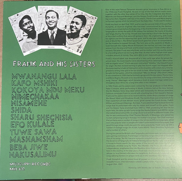 Frank And Sisters : Frank And His Sisters (LP, Album, Comp)